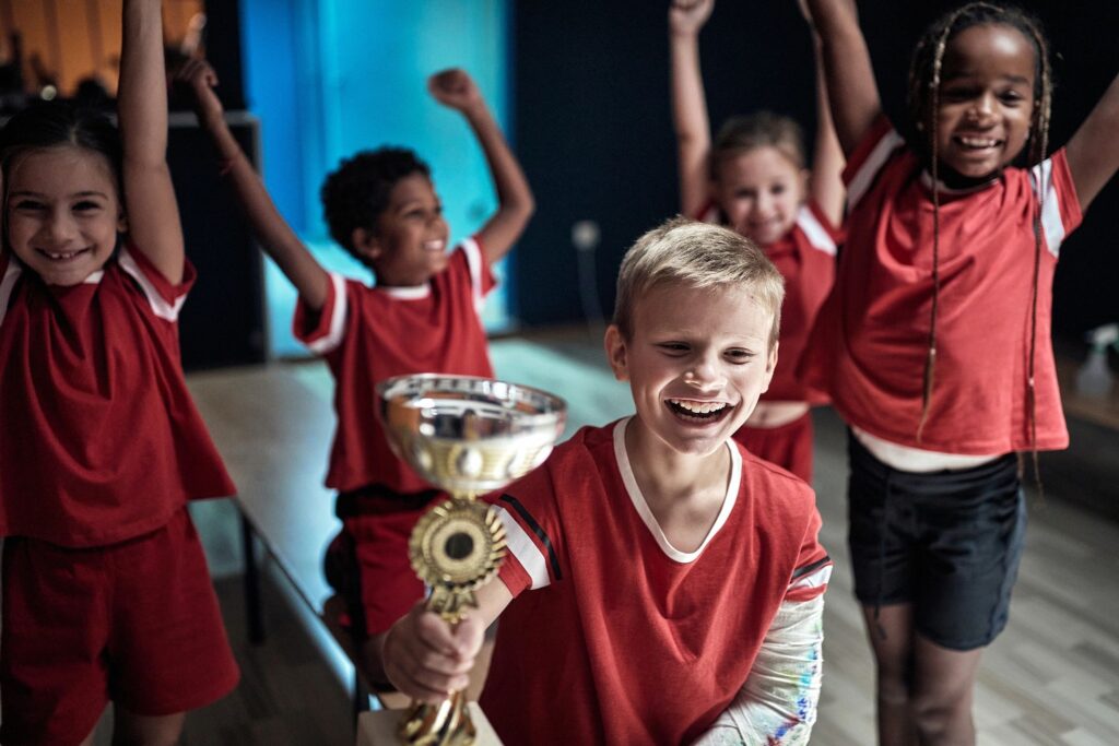 happy youth sports program success